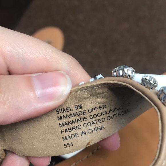 Steve Madden size 9 bejeweled sandals - Picture 2 of 5